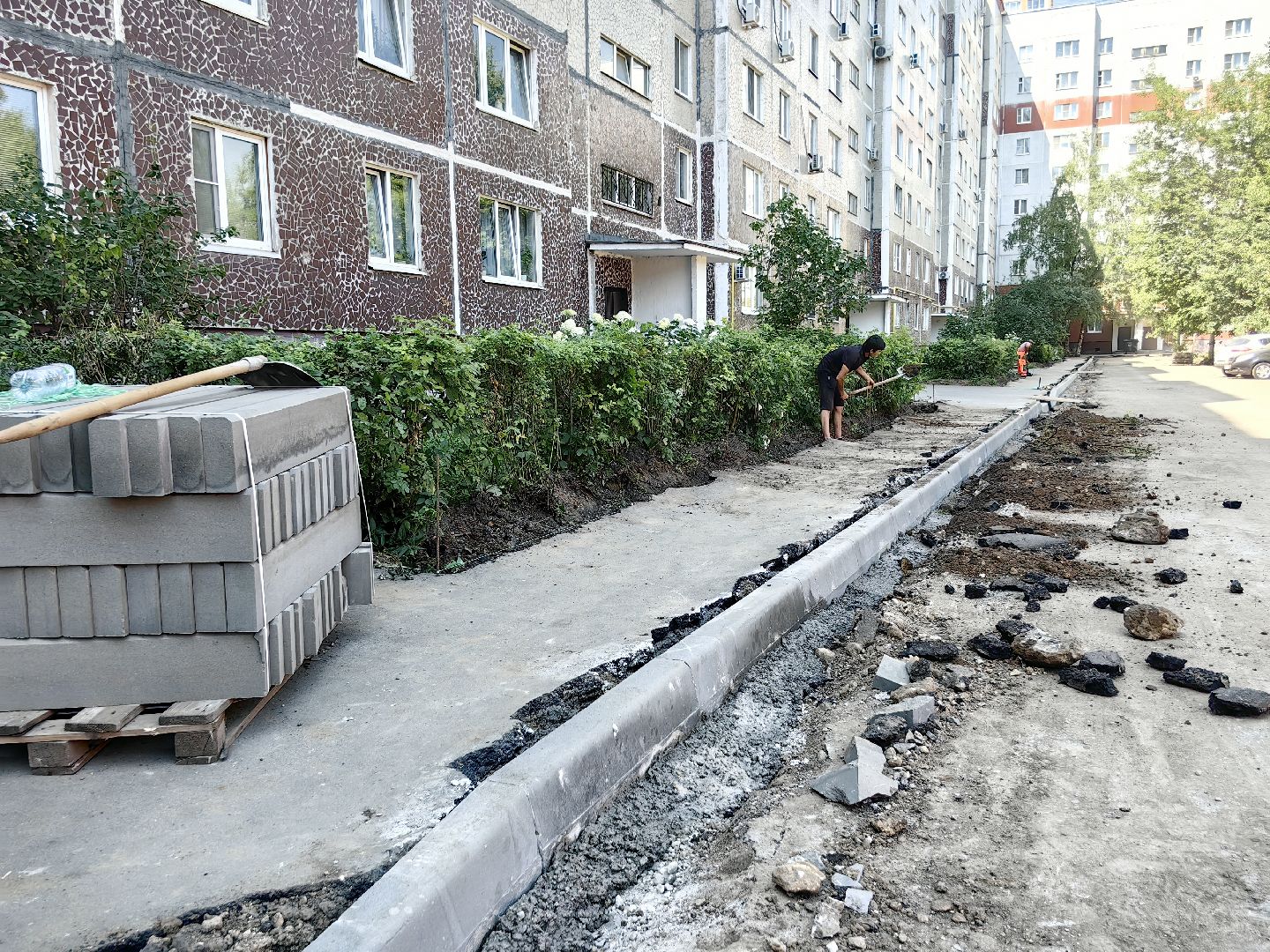 ремонт дорог, благоустройство, детская площадка, тротуар, щёлково,