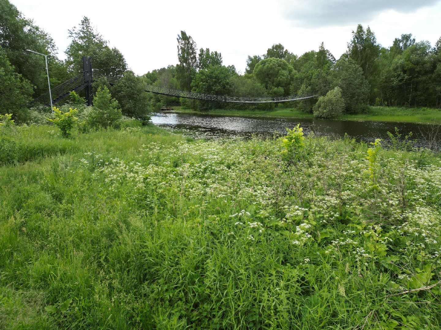видео с коптера, талдом, благоустройство, мост,