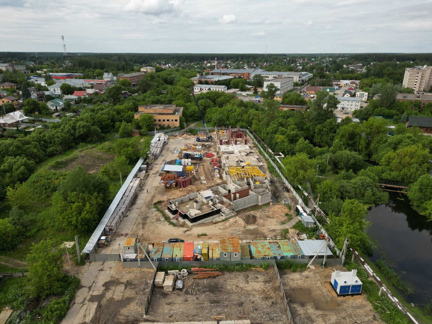 видео с коптера, талдом, вербилки, расселение аварийного жилья,
