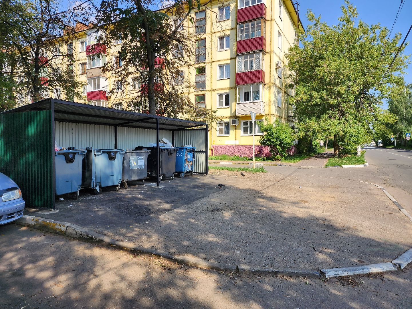 раменское, благоустройство, модернизация контейнерных площадок, Бронницкая 19-21,