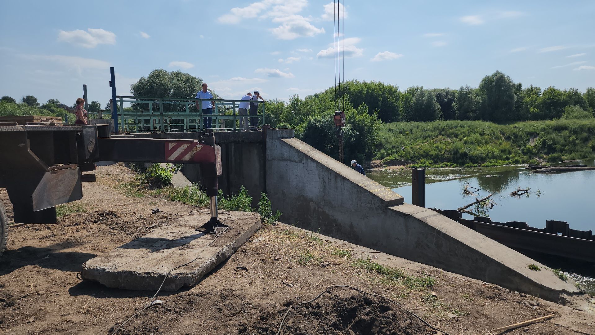 серпухов, плотина, река нара, реконструкция плотины, глава городского округа, рабочий выезд,