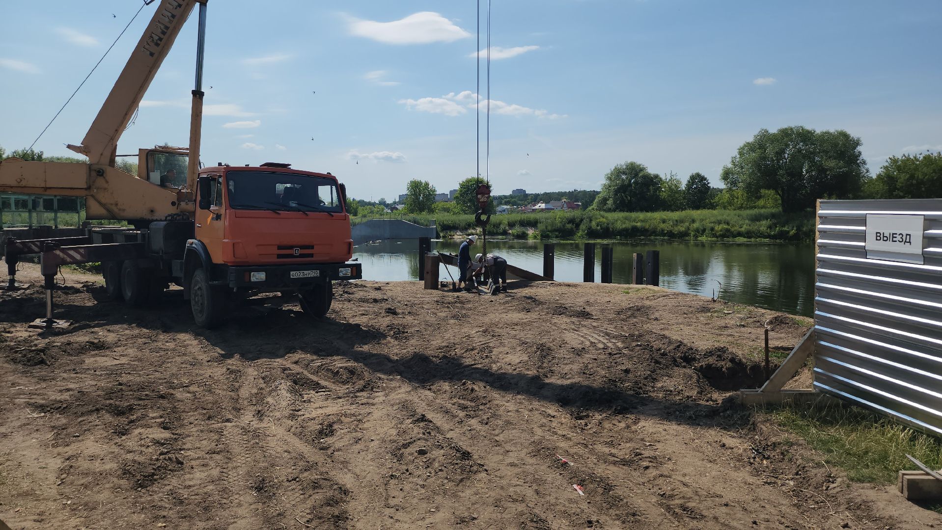 серпухов, плотина, река нара, реконструкция плотины, глава городского округа, рабочий выезд,