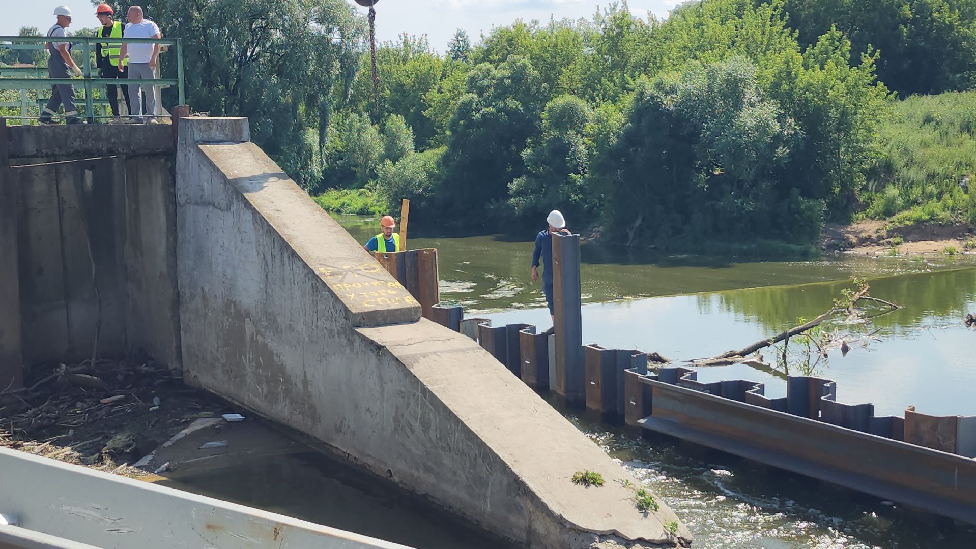 серпухов, плотина, река нара, реконструкция плотины, глава городского округа, рабочий выезд,