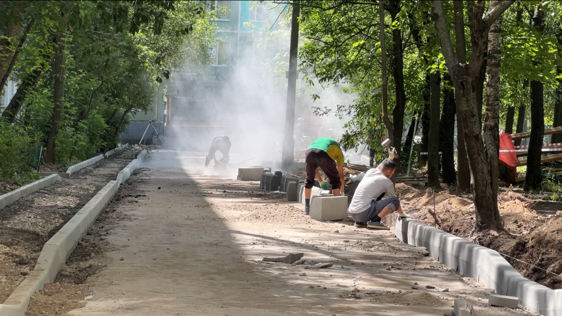 химки, благоустройство, благоустройство двора, замена асфальта, ремонт дорожного покрытия,