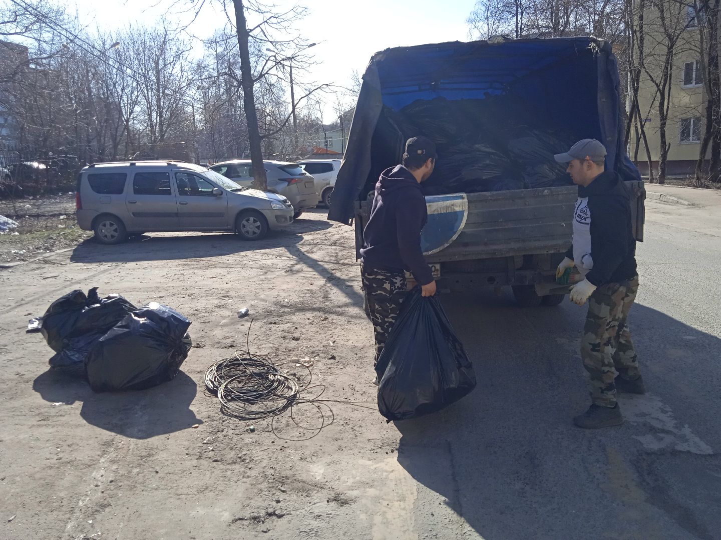 мусор, навал, отходы, контейнерная, площадка