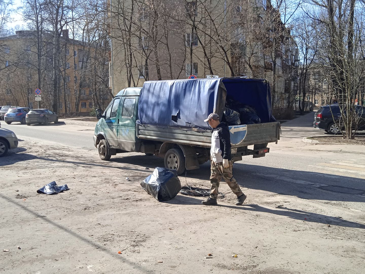 мусор, навал, отходы, контейнерная, площадка