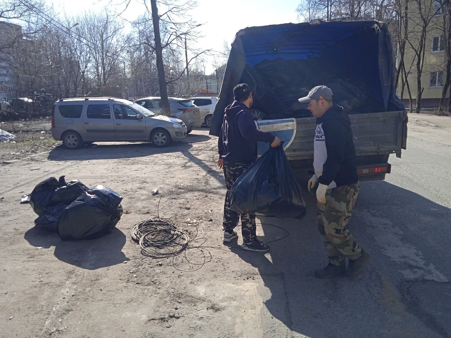 мусор, навал, отходы, контейнерная, площадка