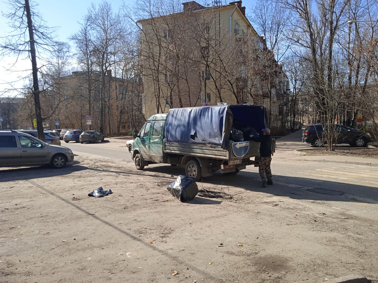 мусор, навал, отходы, контейнерная, площадка