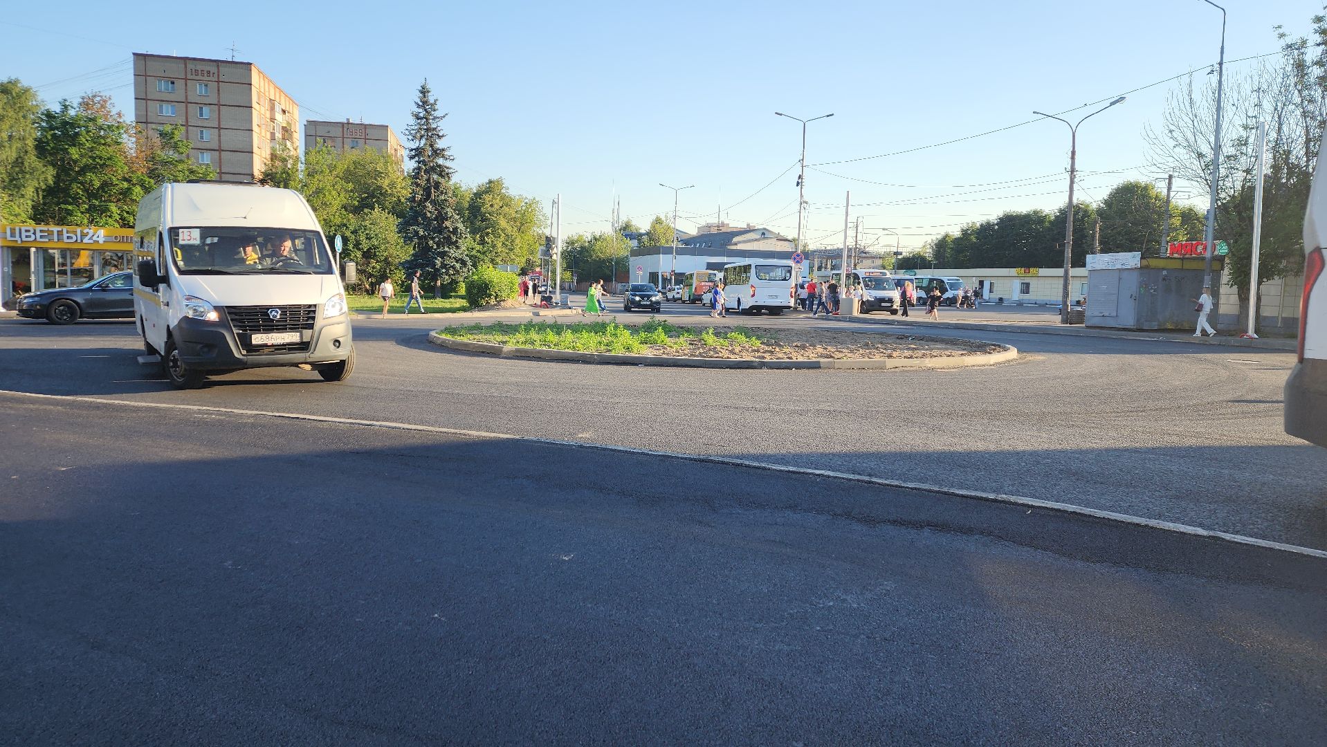 пушкино, проспект, дорожный ремонт, асфальтирование дорог, разметка дороги,