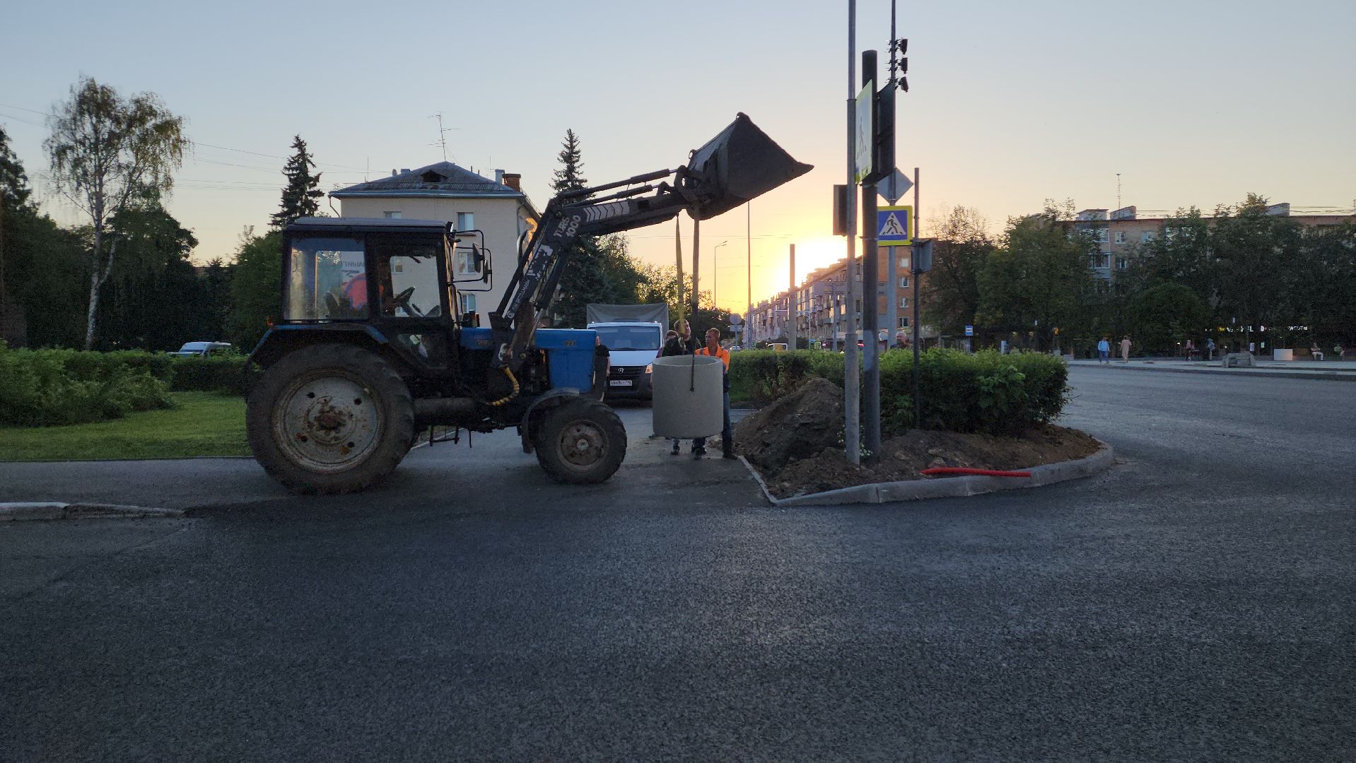 пушкино, проспект, дорожный ремонт, асфальтирование дорог, разметка дороги,