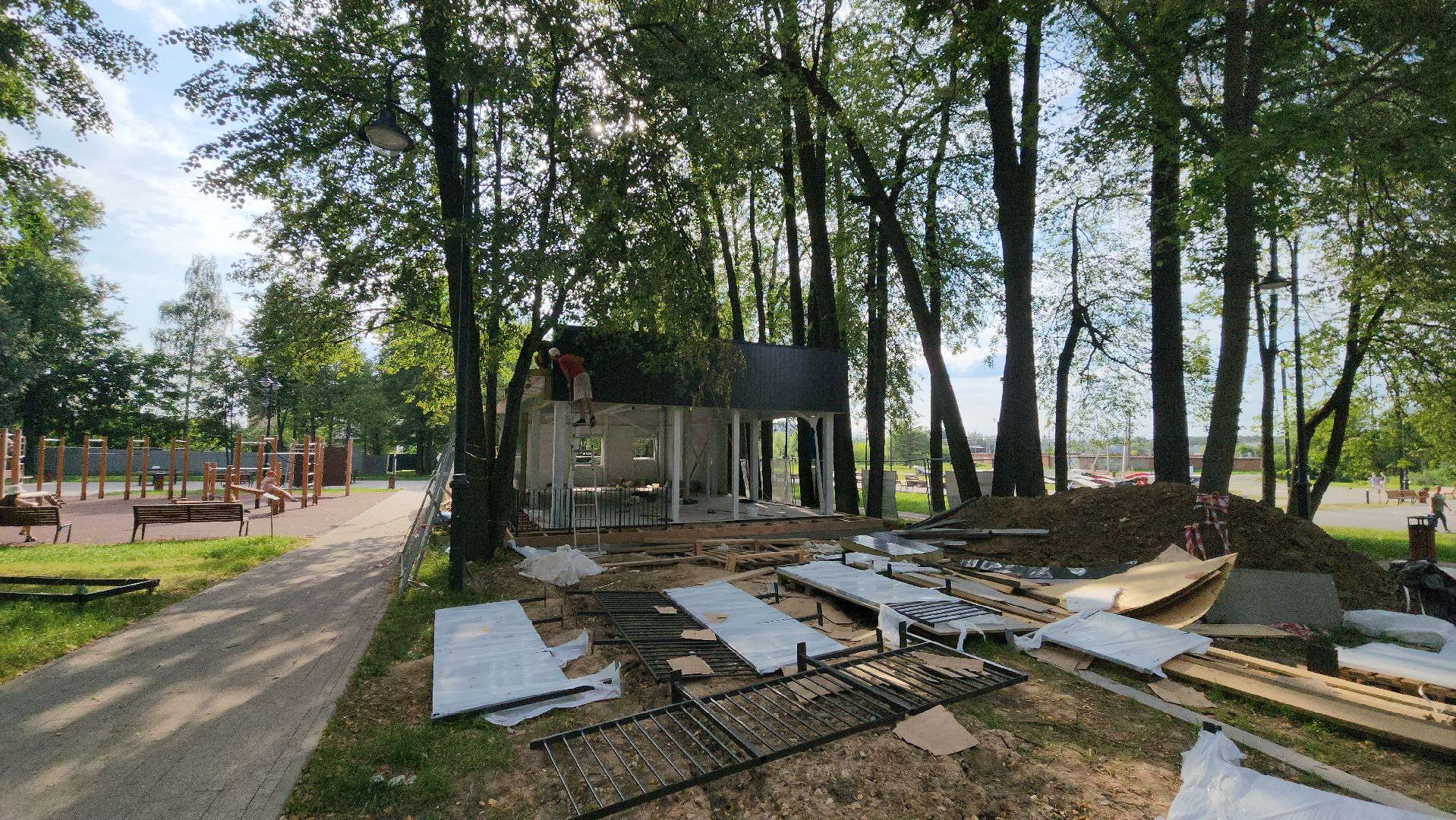 Парк, лобня, благоустройство,