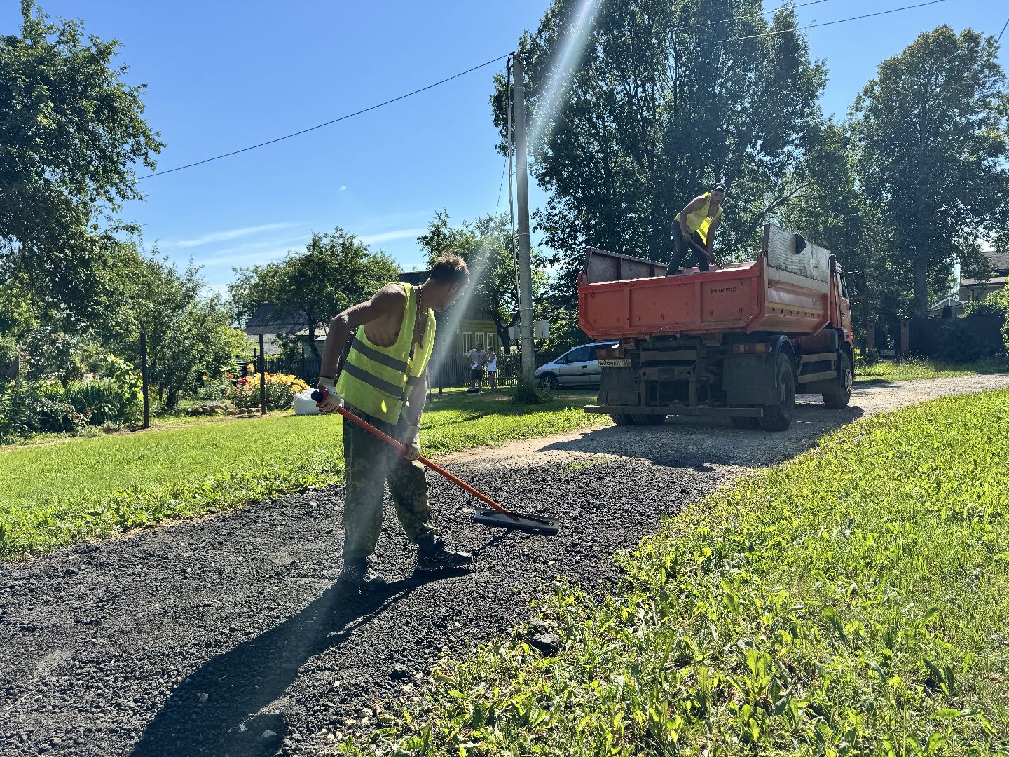 шаховская, ямочный ремонт, коммунальные служба,