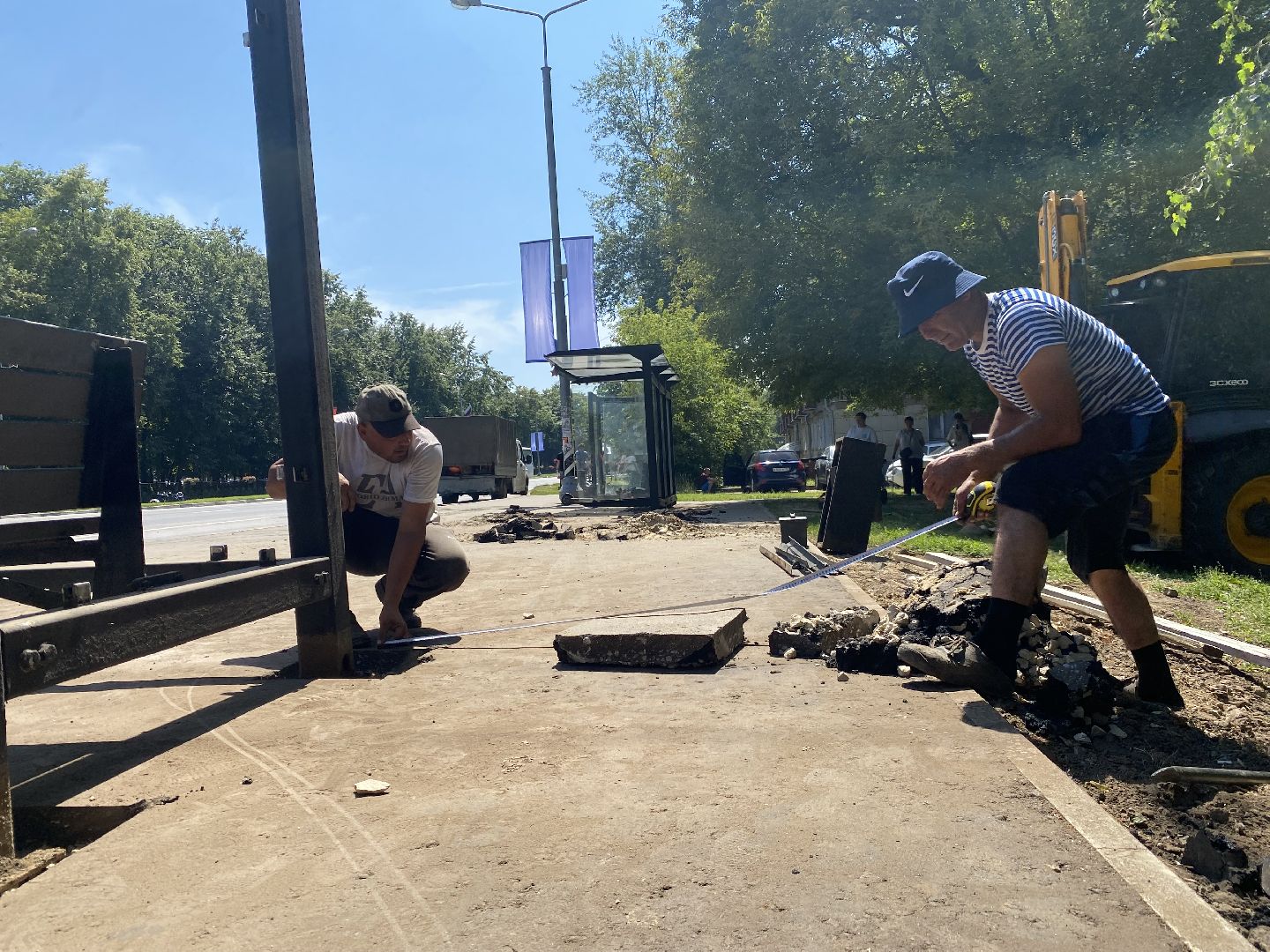 Дороги, Благоустройство, Подмосковье, Остановка, Автобусная остановка, домодедово,