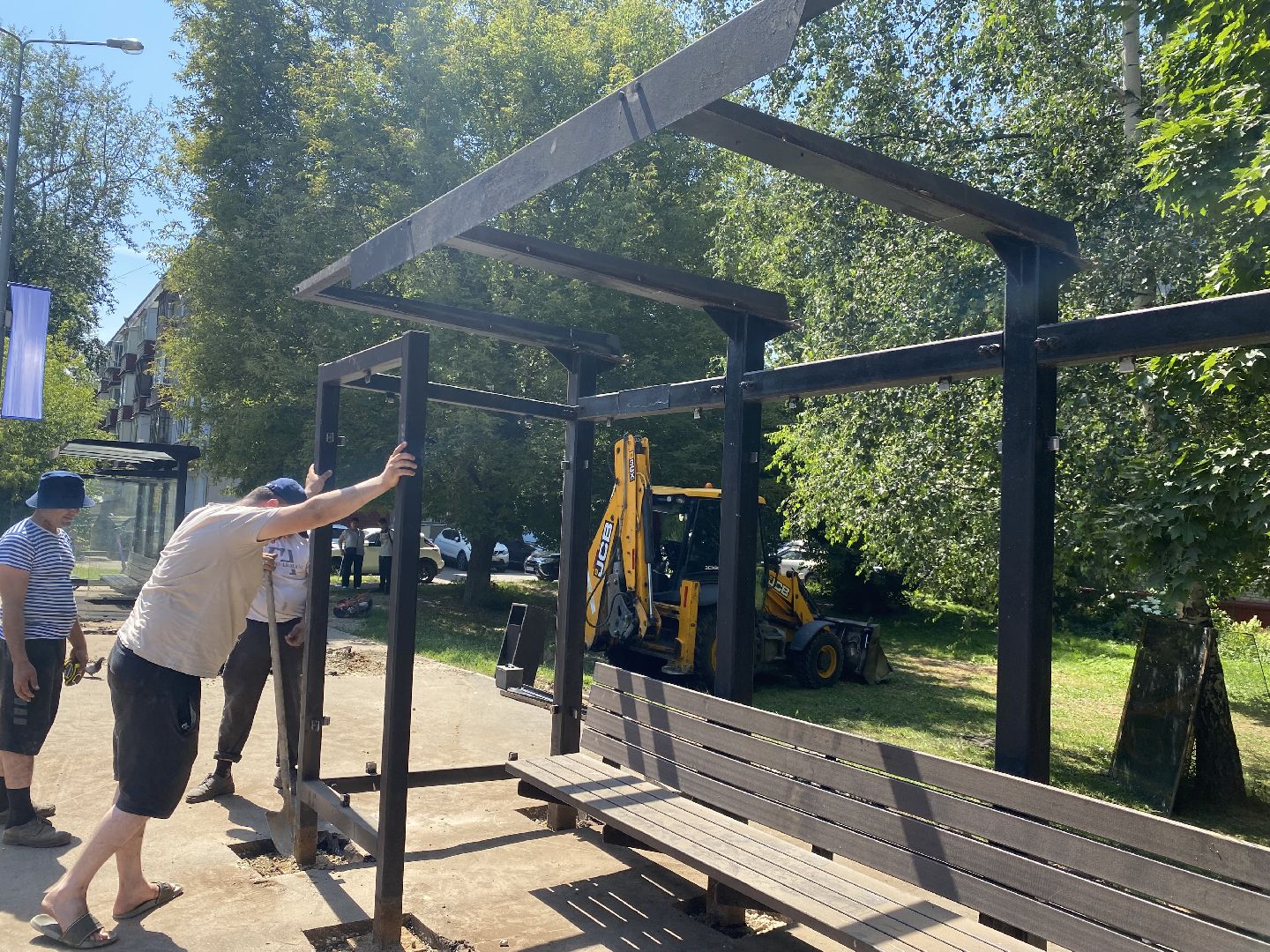 Дороги, Благоустройство, Подмосковье, Остановка, Автобусная остановка, домодедово,