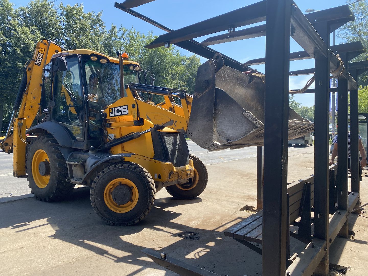 Дороги, Благоустройство, Подмосковье, Остановка, Автобусная остановка, домодедово,