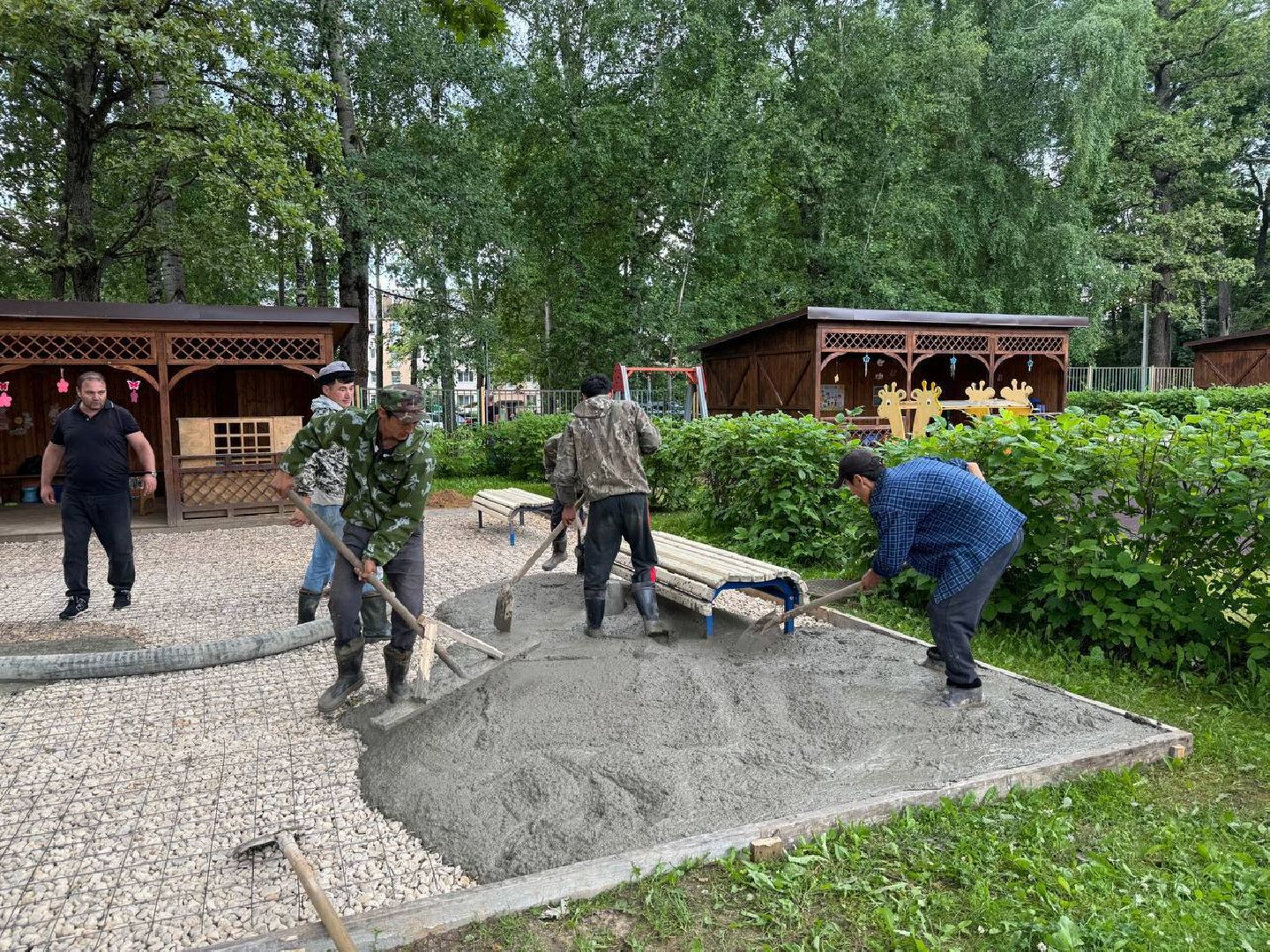 резиновое покрытие, детский сад, городской округ восход, безопасность детей,