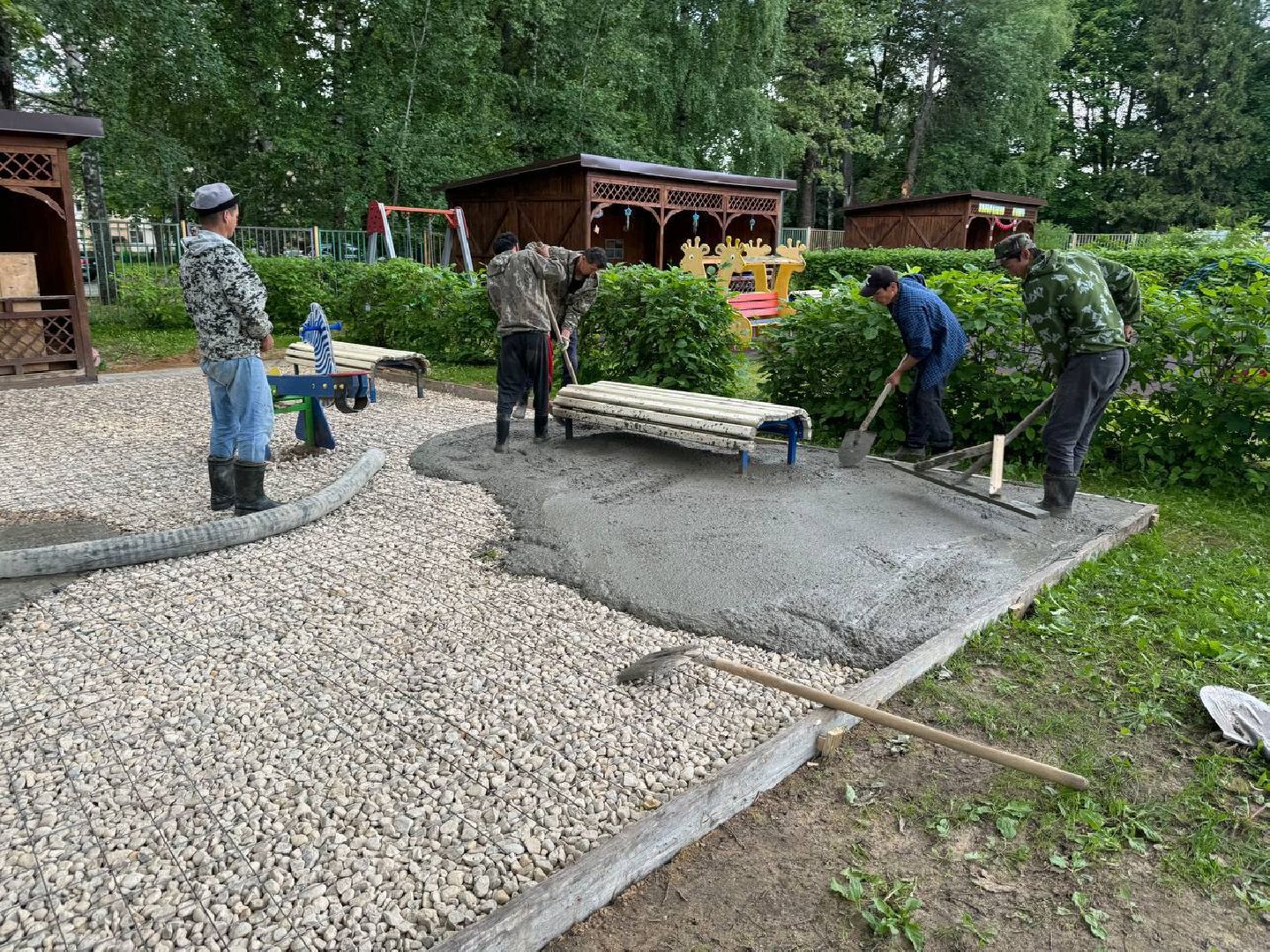 резиновое покрытие, детский сад, городской округ восход, безопасность детей,