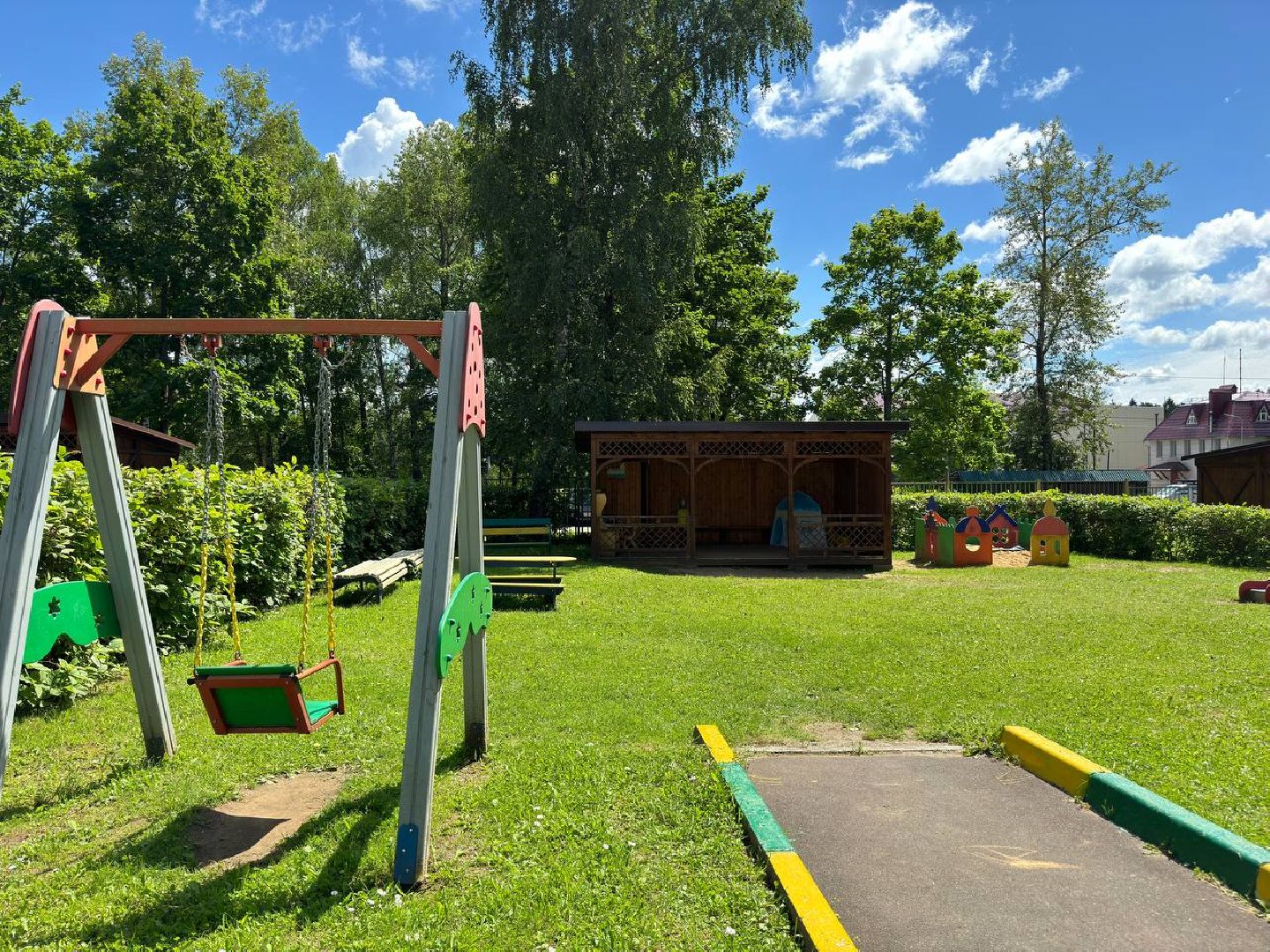 резиновое покрытие, детский сад, городской округ восход, безопасность детей,