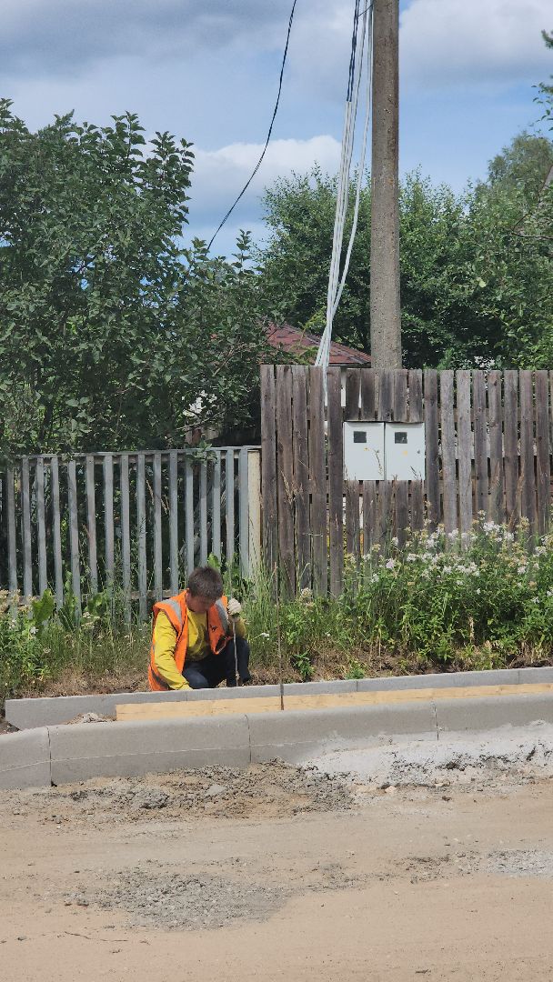 Дубна, Добродел, Строительство дороги, Дорога, Тротуар, Благоустройство,