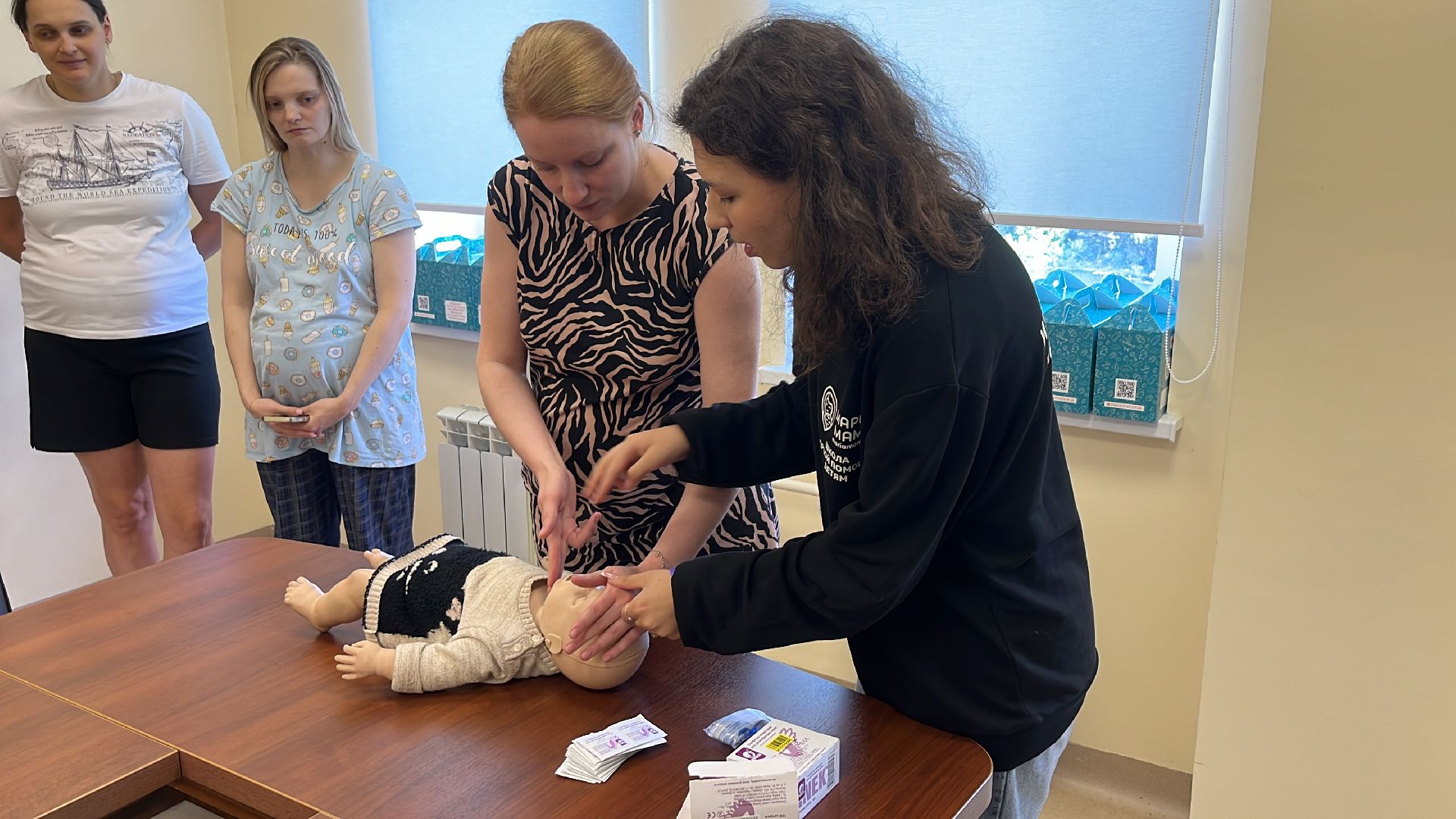 роддом, мастер-класс, первая помощь,