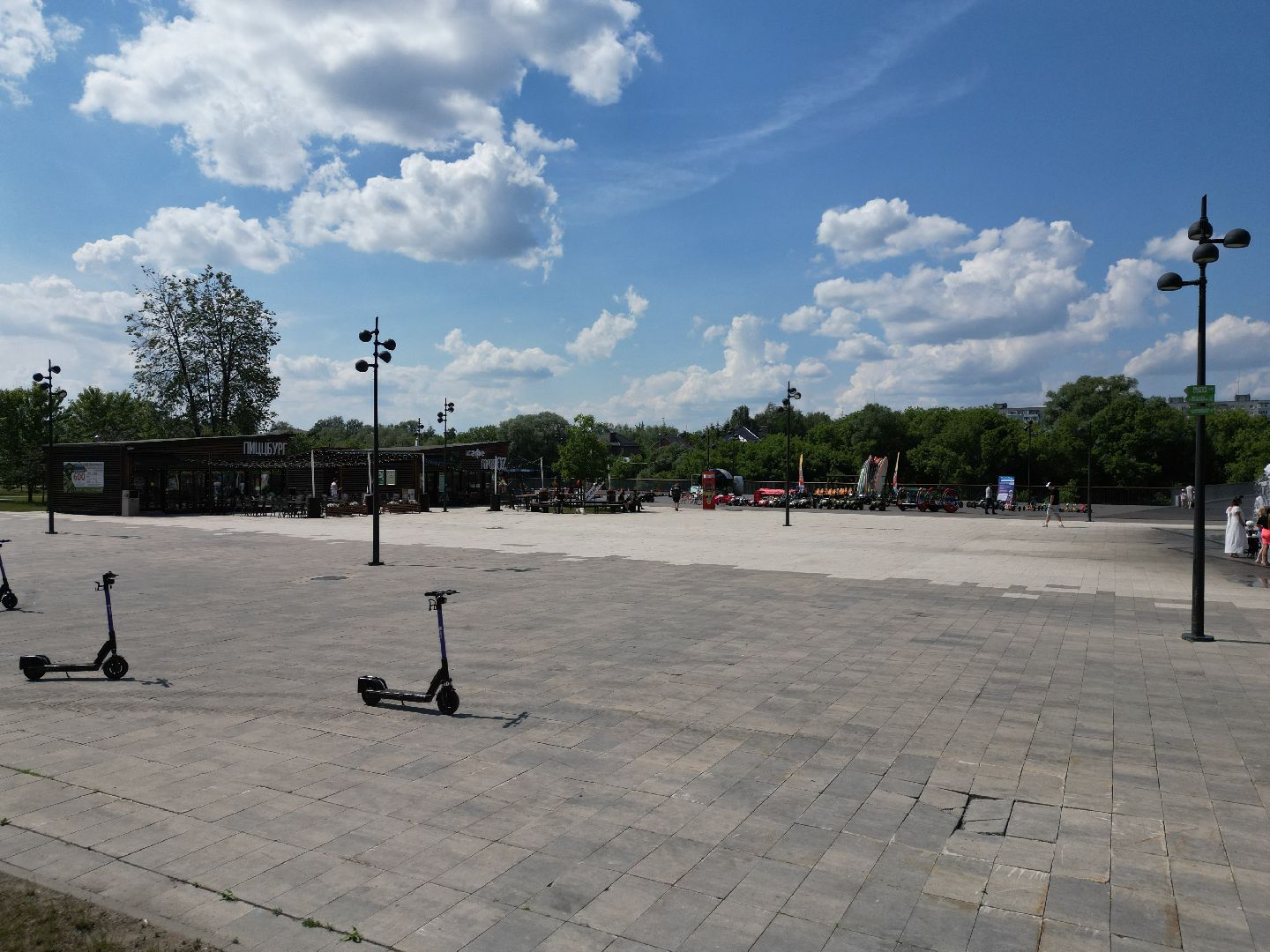 видео с коптера, орехово зуево, парк, благоустройство,