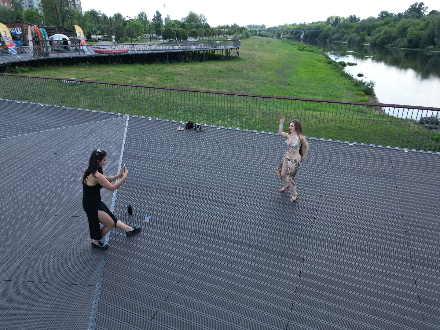 видео с коптера, орехово зуево, парк, благоустройство,
