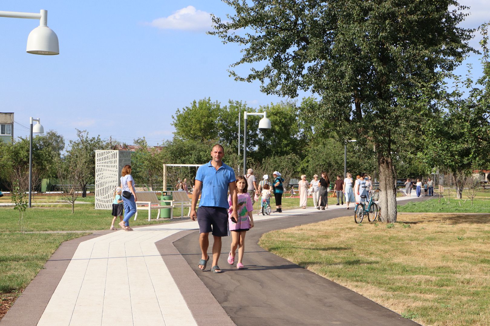 Серебряные Пруды, Яблоневый сад, Успенский, благоустройство, национальный проект, национальный проект жилье и городская среда,
