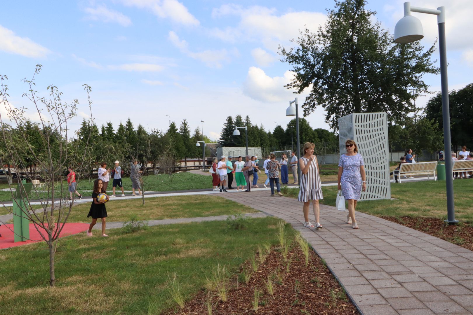 Серебряные Пруды, Яблоневый сад, Успенский, благоустройство, национальный проект, национальный проект жилье и городская среда,