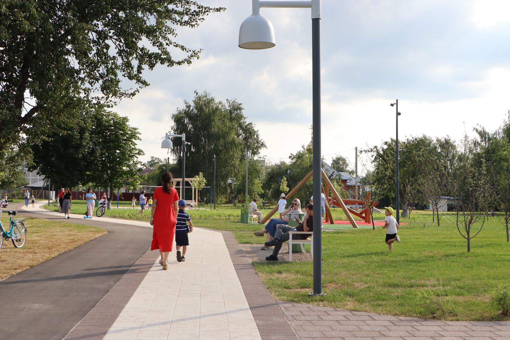 Серебряные Пруды, Яблоневый сад, Успенский, благоустройство, национальный проект, национальный проект жилье и городская среда,