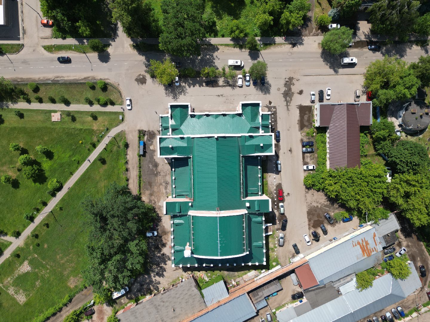 видео с коптера, орехово зуево, ремонт, реставрация, города,