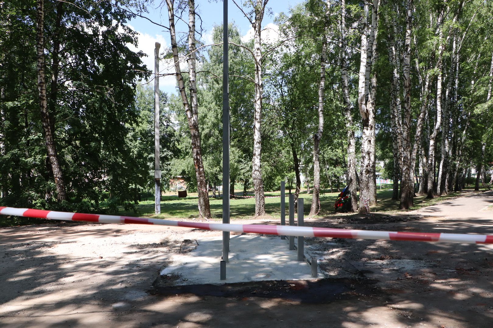 Сквер Победы Узуново, Серебряные Пруды, Памятник воинам-землякам, Формирование комфортной городской среды», нацпроект Жилье и городская среда,