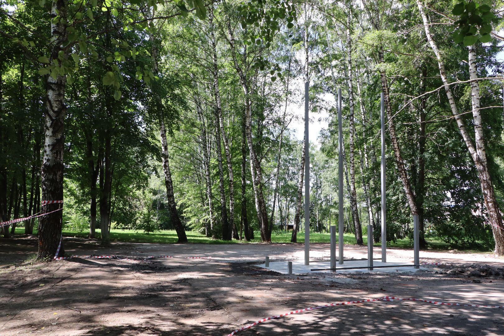 Сквер Победы Узуново, Серебряные Пруды, Памятник воинам-землякам, Формирование комфортной городской среды», нацпроект Жилье и городская среда,