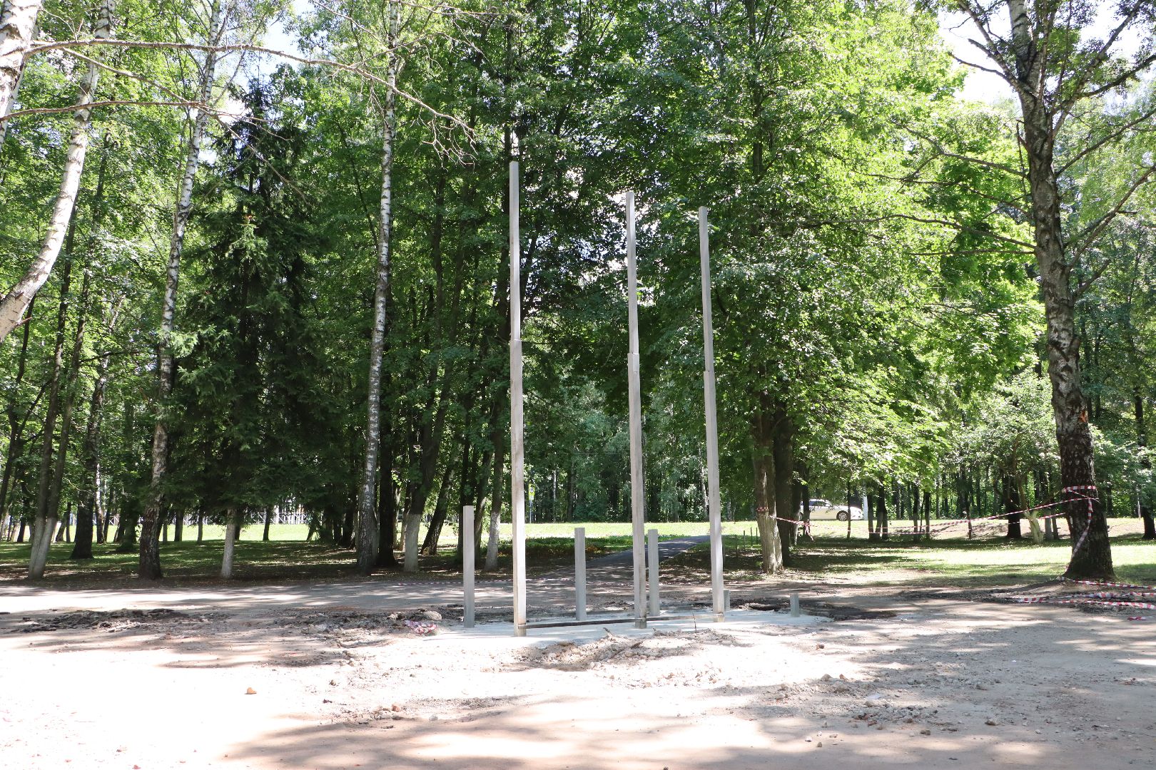 Сквер Победы Узуново, Серебряные Пруды, Памятник воинам-землякам, Формирование комфортной городской среды», нацпроект Жилье и городская среда,