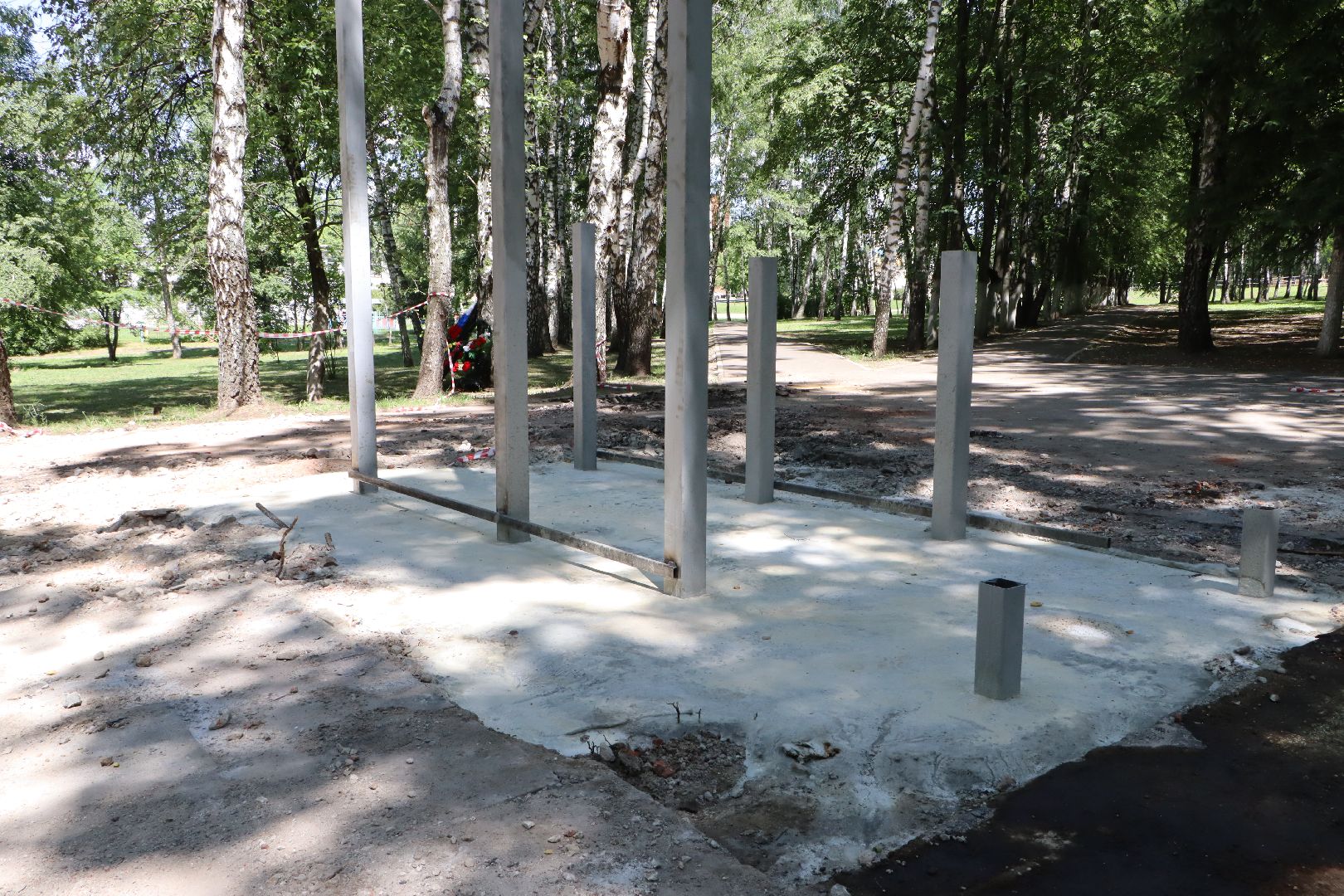 Сквер Победы Узуново, Серебряные Пруды, Памятник воинам-землякам, Формирование комфортной городской среды», нацпроект Жилье и городская среда,