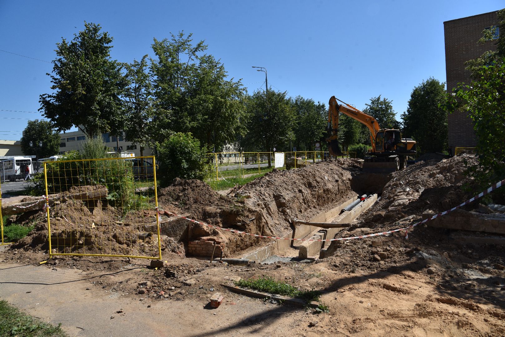 лотошино, благоустройство, жкх, теплосети, теплотрасса, замена теплотрассы, замена труб, коммунальная инфраструктура,