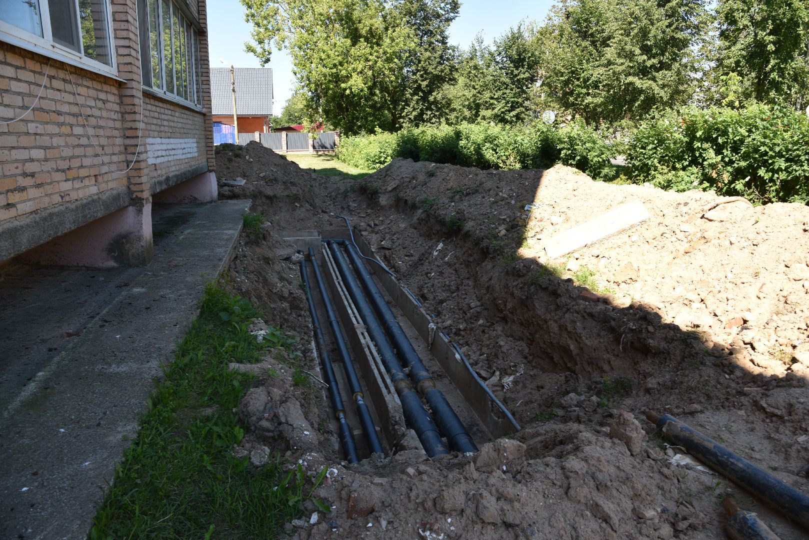 лотошино, благоустройство, жкх, теплосети, теплотрасса, замена теплотрассы, замена труб, коммунальная инфраструктура,