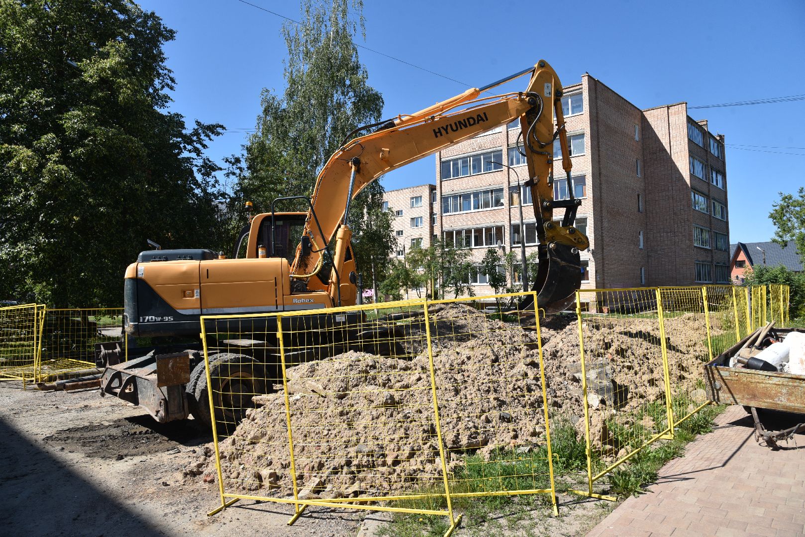 лотошино, благоустройство, жкх, теплосети, теплотрасса, замена теплотрассы, замена труб, коммунальная инфраструктура,