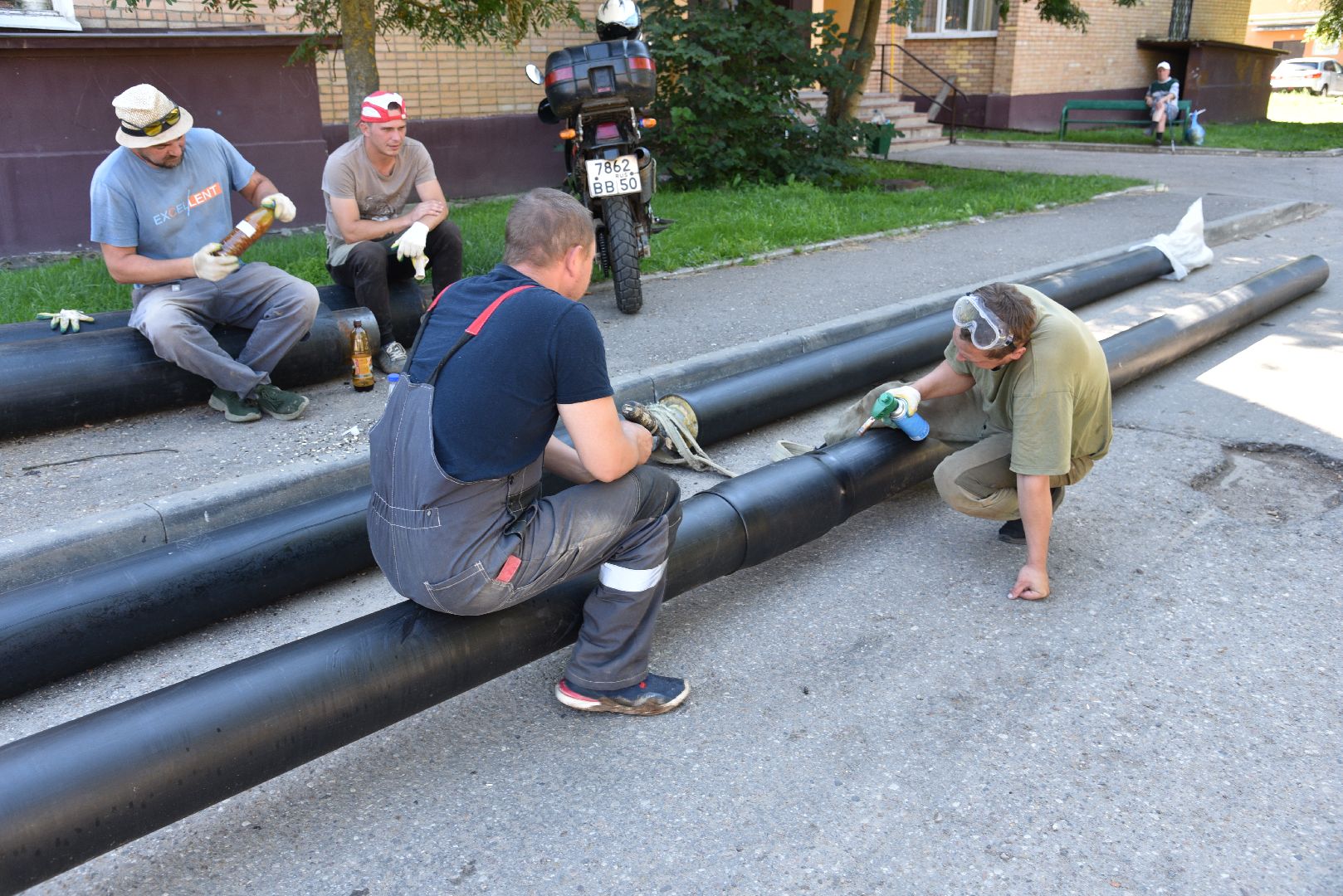 лотошино, благоустройство, жкх, теплосети, теплотрасса, замена теплотрассы, замена труб, коммунальная инфраструктура,