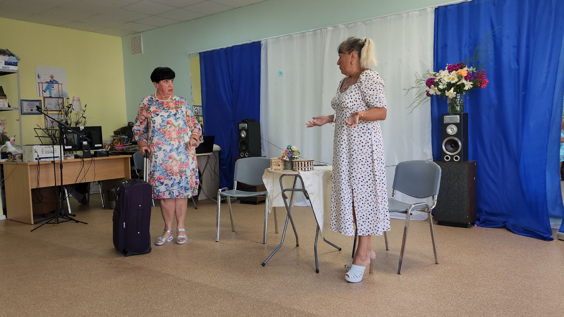 ивантеевка, артисты, день семьи любви и верности, песни, стихи, сцена, спектакль, активное долголетие,праздник,