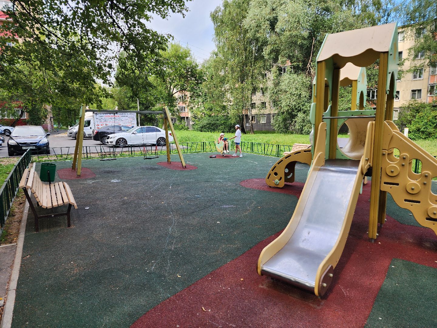 Чехов, улица Молодежная, дворовая территория, комплексное благоустройство, формирование комфортной городской среды, проезды, парковки, пешеходная дорожка, детская площадка, освещение,