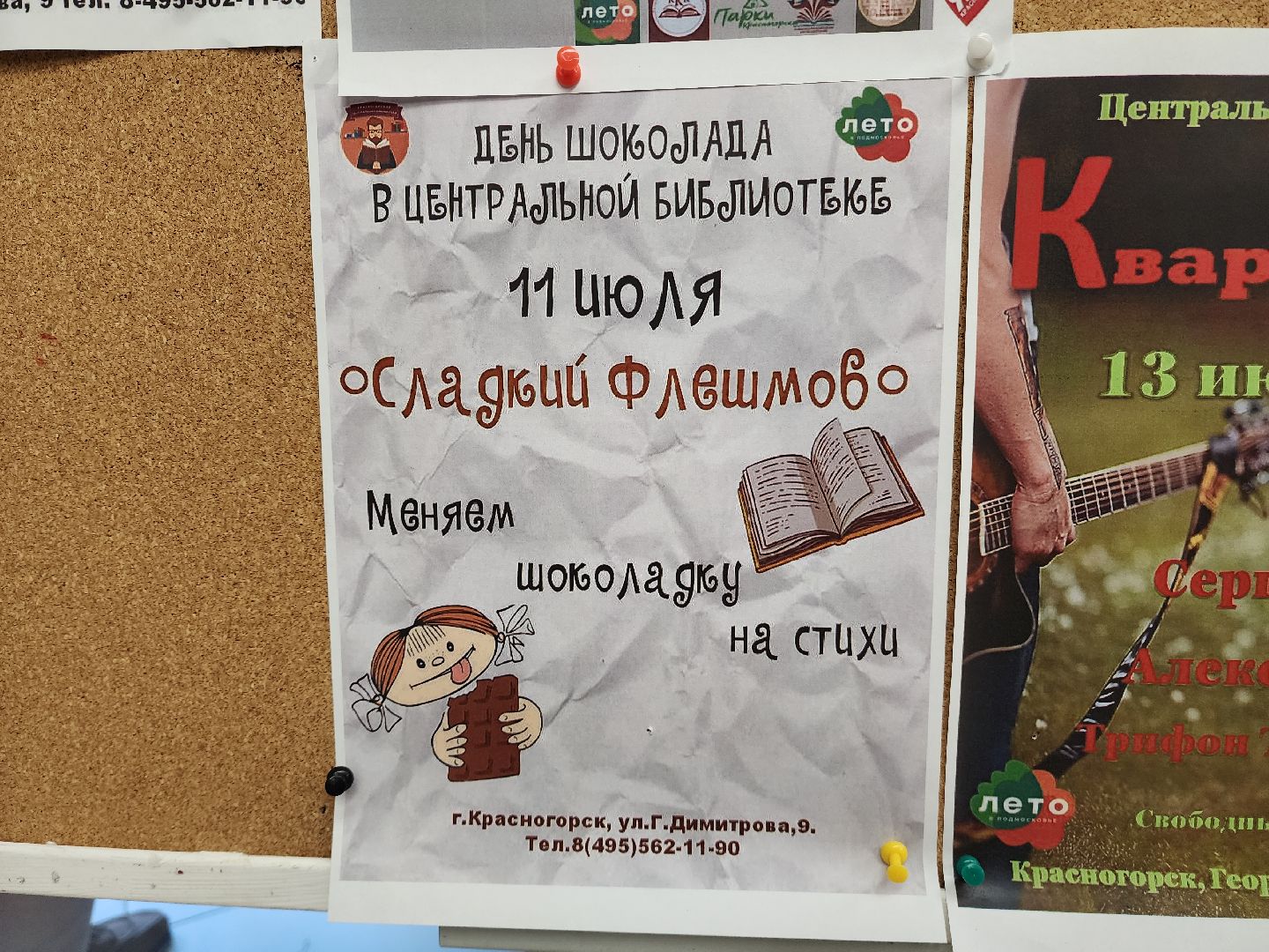 шоколад, красногорск, библиотека, флешмоб,