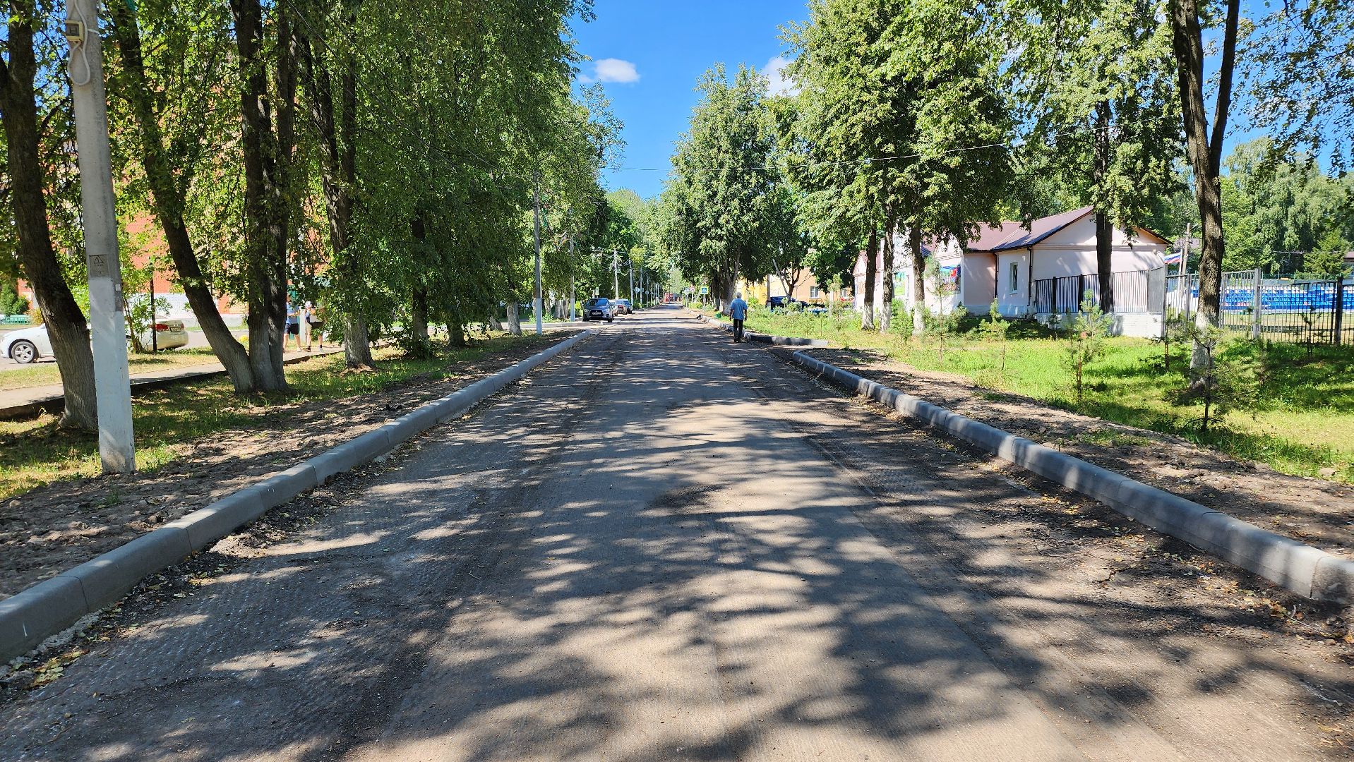 кашира, ожерелье, ремонт дорог, советская, бортовой камень, асфальт, троутар,