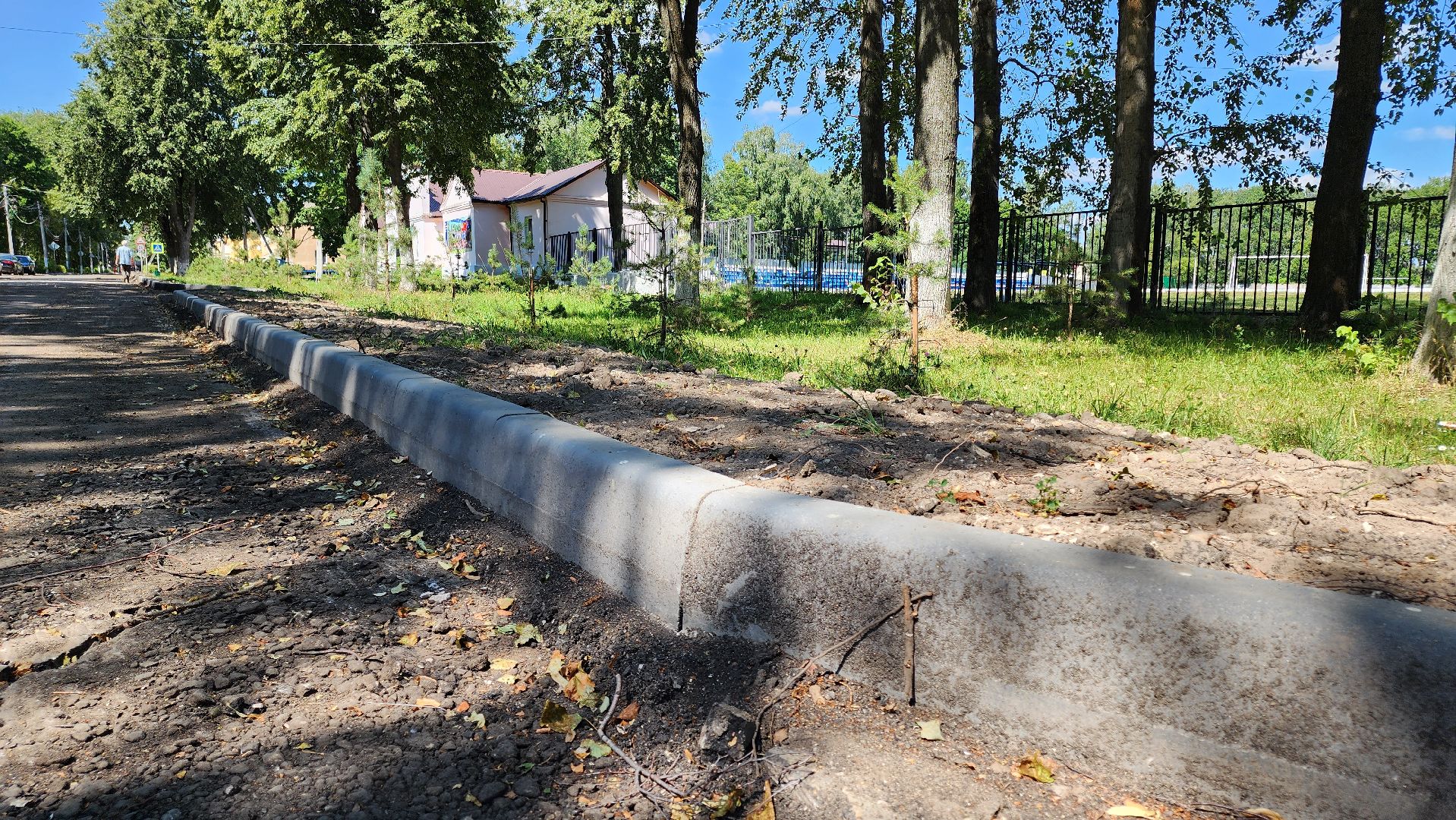 кашира, ожерелье, ремонт дорог, советская, бортовой камень, асфальт, троутар,