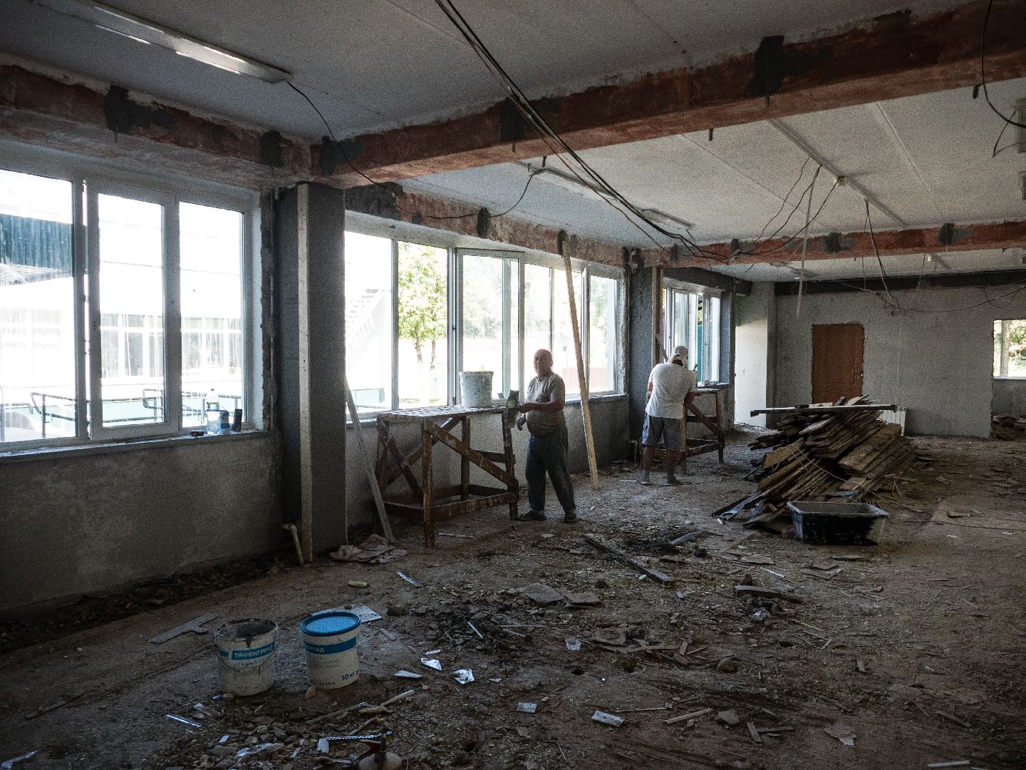 подмосковье, дедовск, лицей, ремонт,