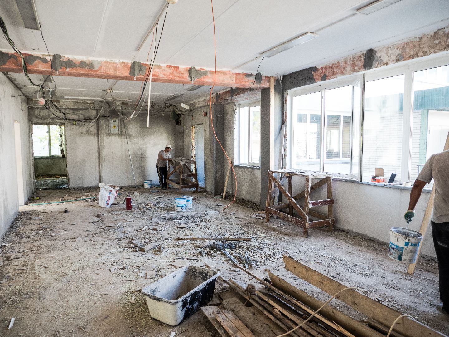 подмосковье, дедовск, лицей, ремонт,