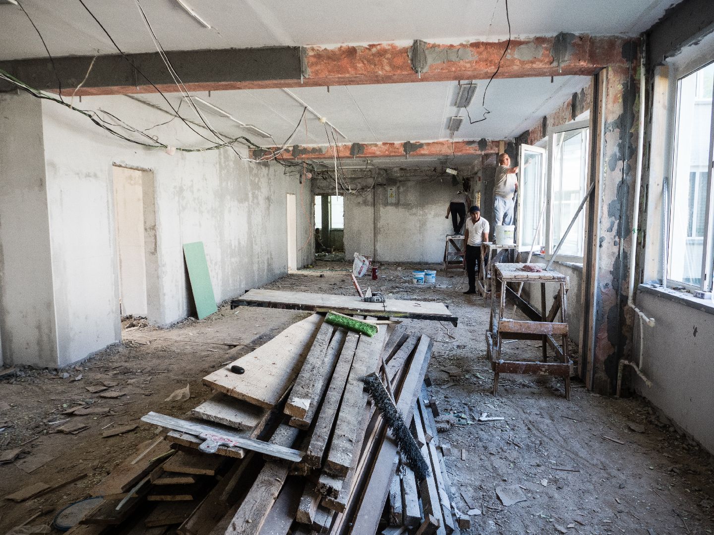 подмосковье, дедовск, лицей, ремонт,