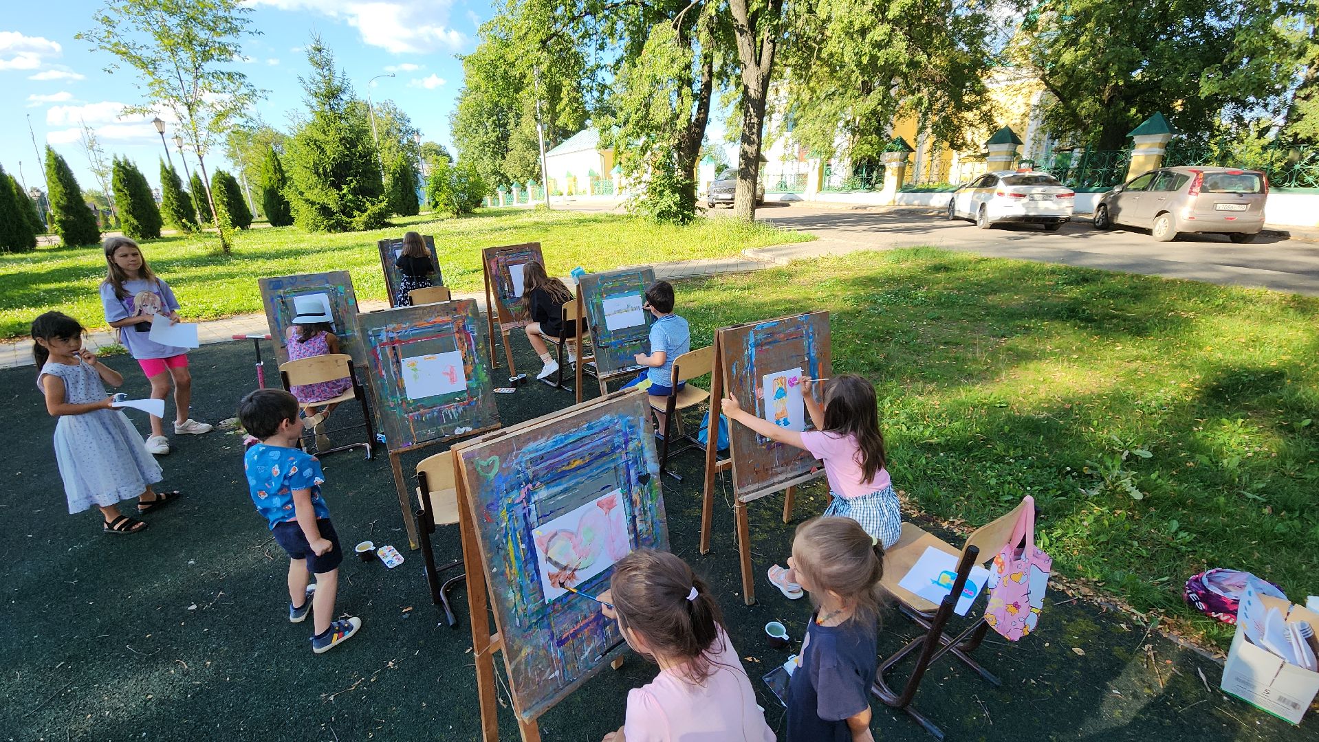 культура, пленэры, дети, лето в подмосковье, Лосино-Петровский,