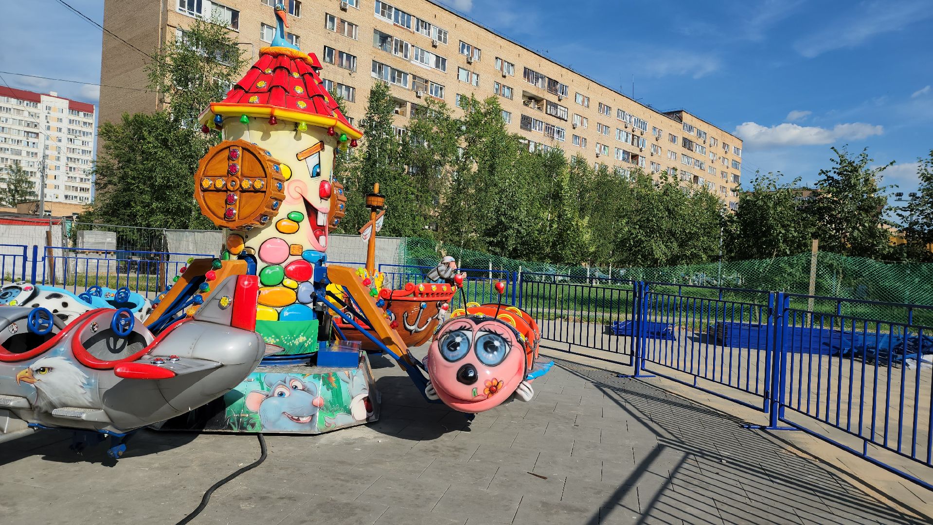 аттракционы, Парк, Лобня,