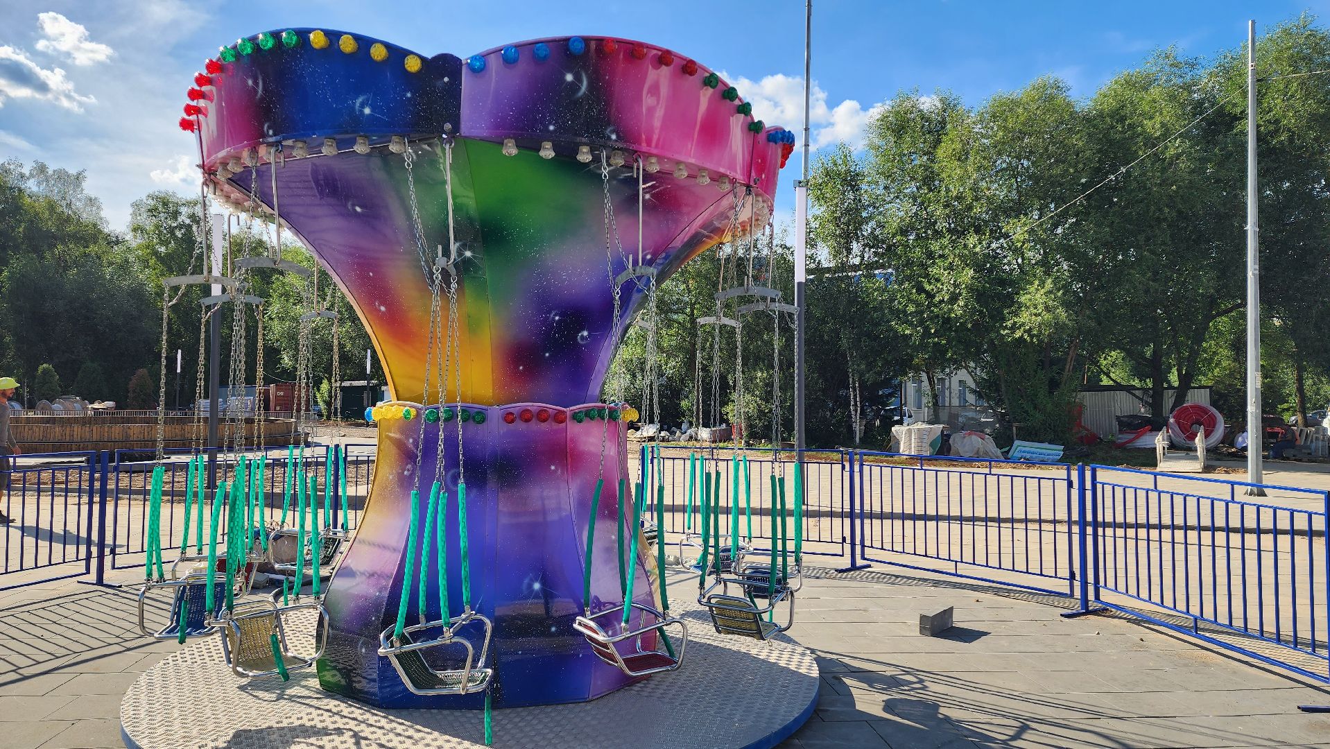 аттракционы, Парк, Лобня,