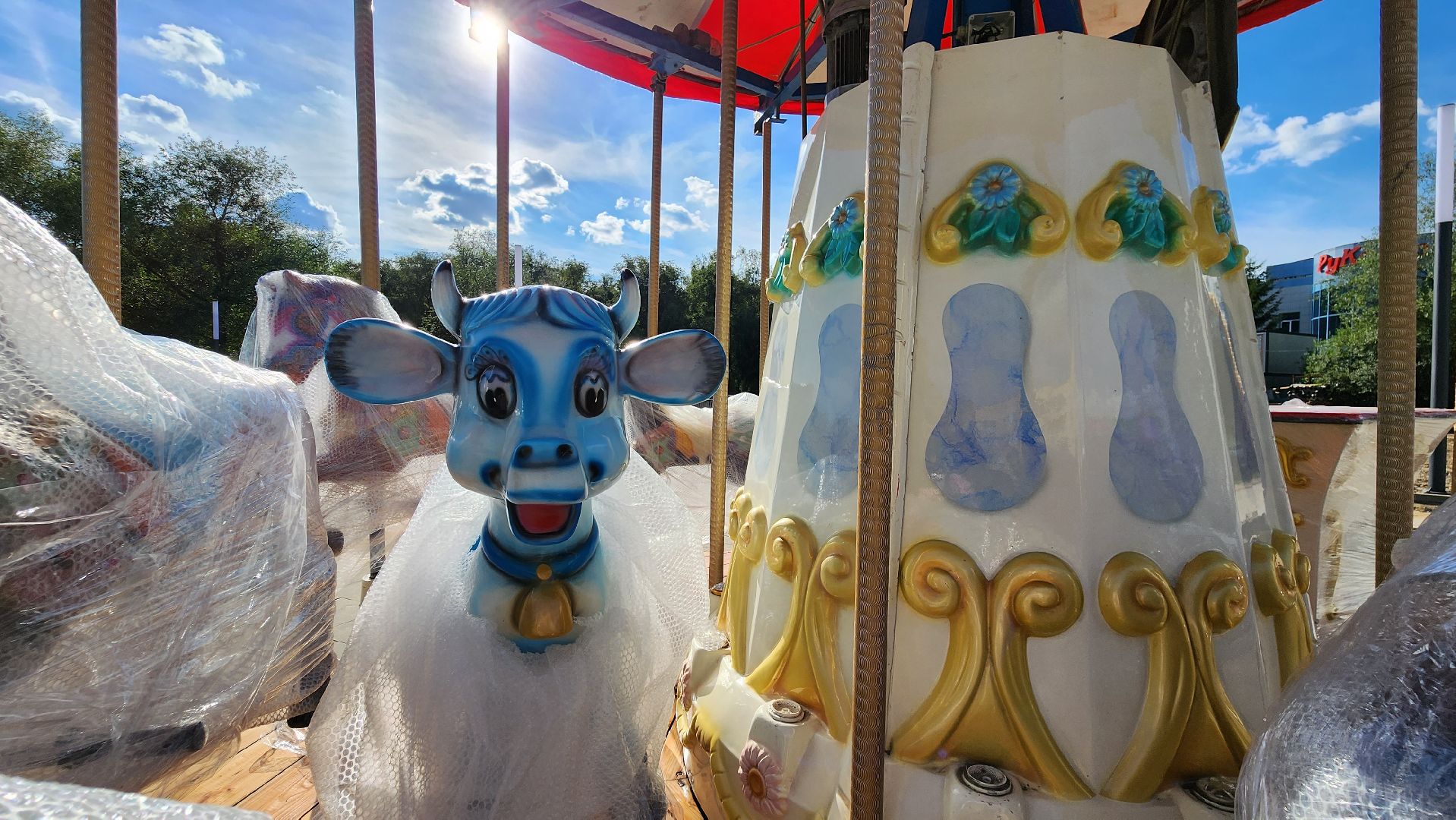 аттракционы, Парк, Лобня,